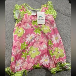 Little-Minnows Bathing Suit. Never worn. Size 12m. Snap bottom.
